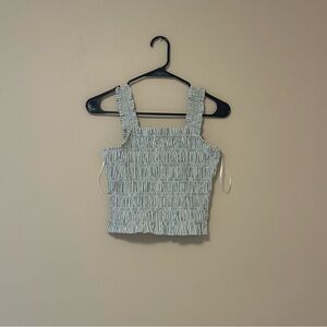 Women's Green Smocked Top